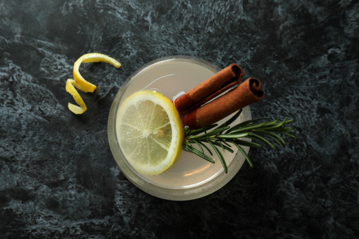 Non-Alcoholic Cinnamon Tequila Sour