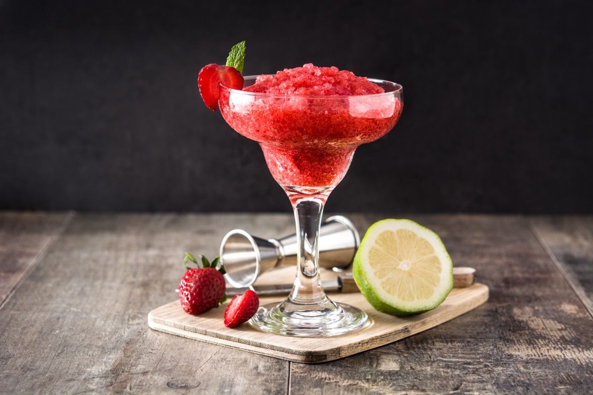 Non-Alcoholic Strawberry Daiquiri